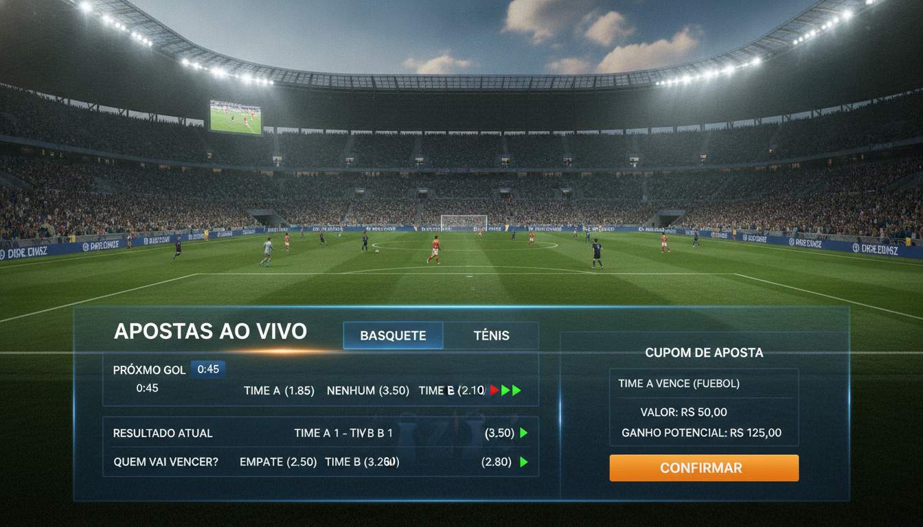 Apostas Ao Vivo em Tempo Real Apostas ao vivo em um evento esportivo